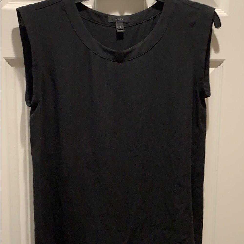 Black J Crew cap sleeve top